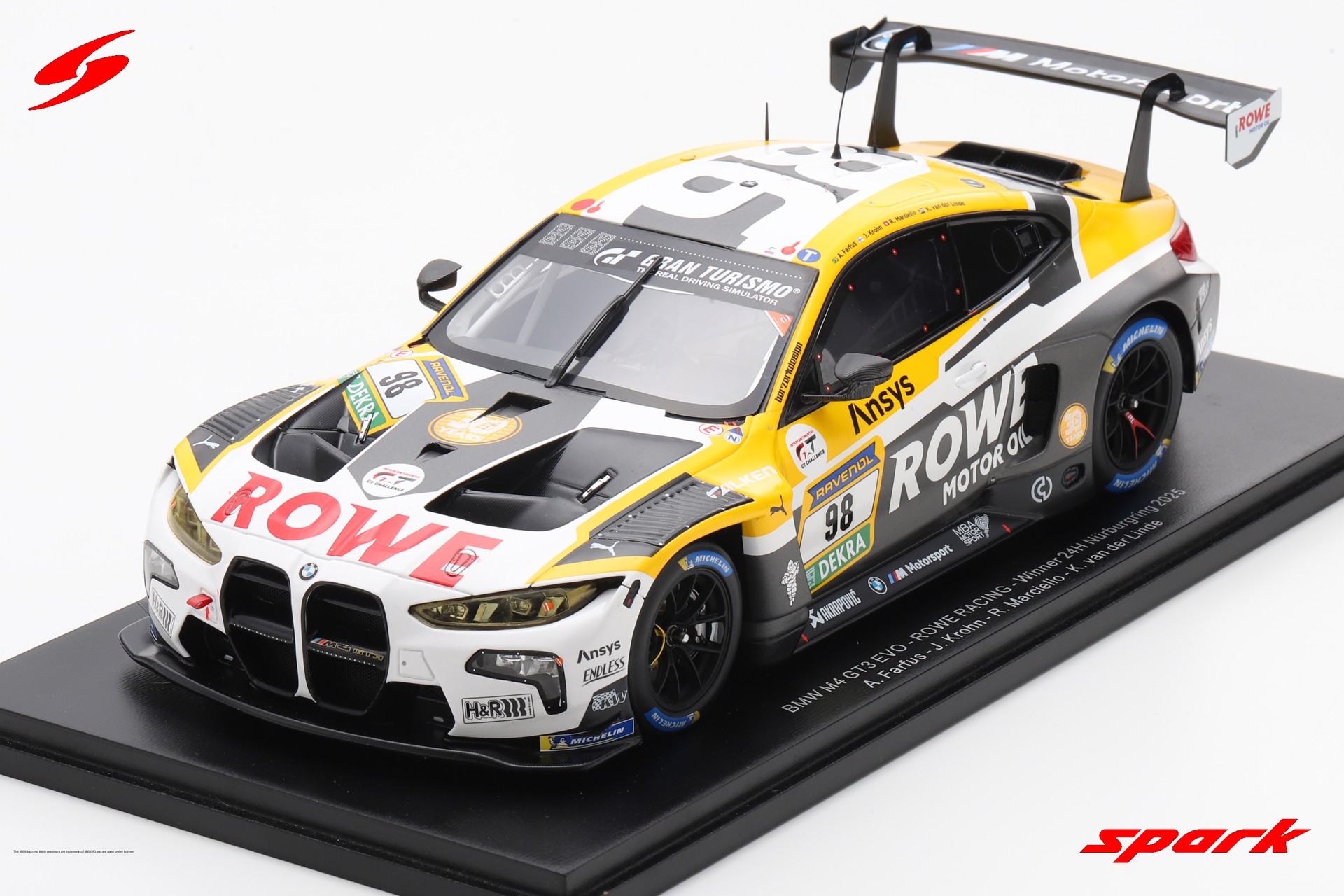 1/43 スパーク  M6 GT3 ROWE Racing ニュル24H ミニカー/完成品 スパーク ナショナルモデル 1/43 BMW M6 GT3 